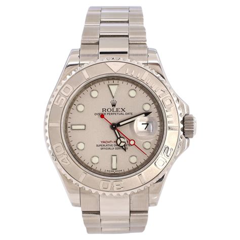 rolex platinum oyster watch.